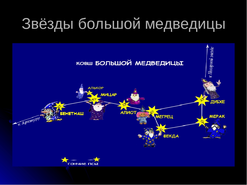 Сколько звезд составляют большую медведицу. Звезды ковша большой медведицы. Звезда в ручке ковша большой медведицы. Звёзды болшой медведицы. Большая Медведица Созвездие название звезд.