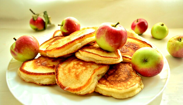 Яблочные оладьи без проблем