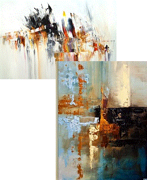 На современной выставке искусства...