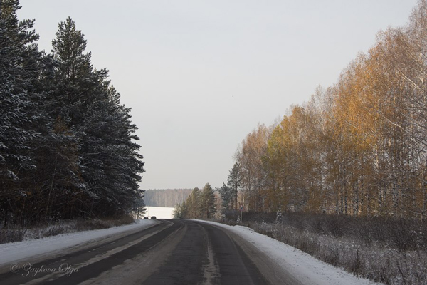 Снег в октябре...