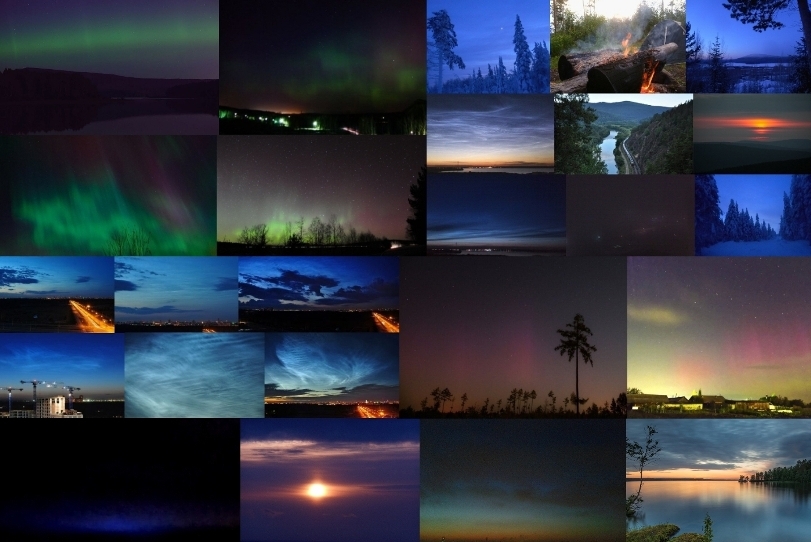 Ночной костёр - смолисто-медный мост из мира...