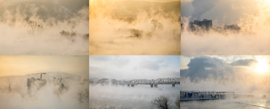 Парит в медово-льдистой нежной поволоке Енисей...