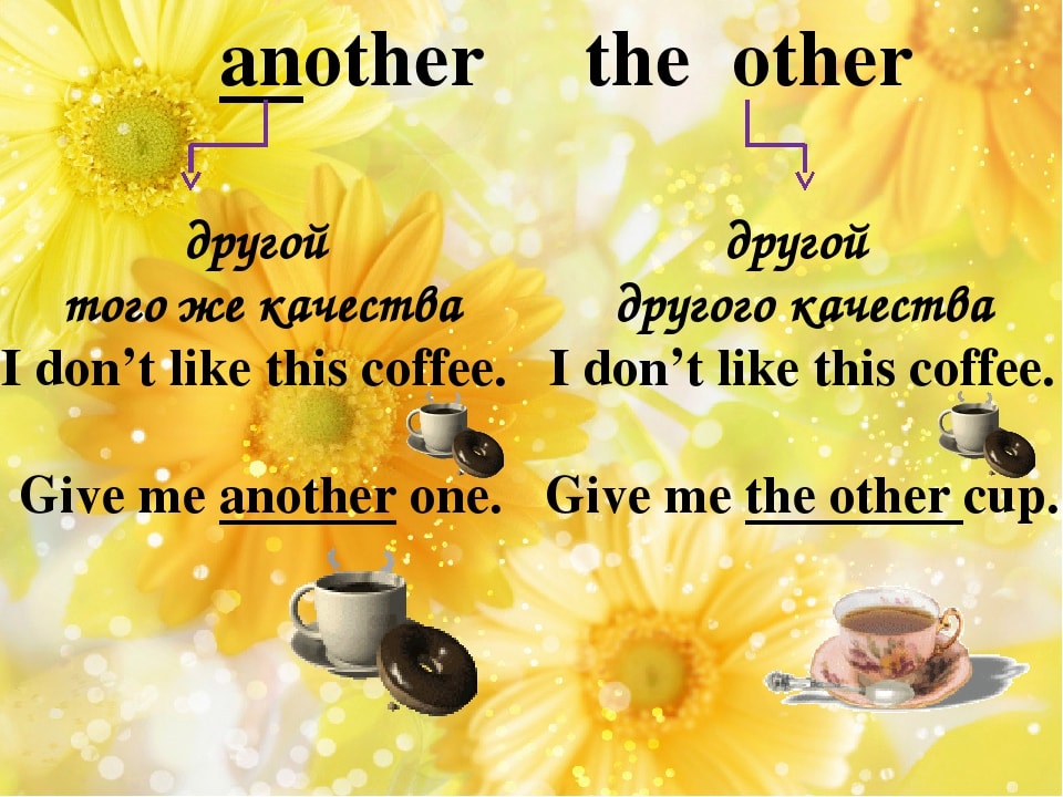 The Other vs Another