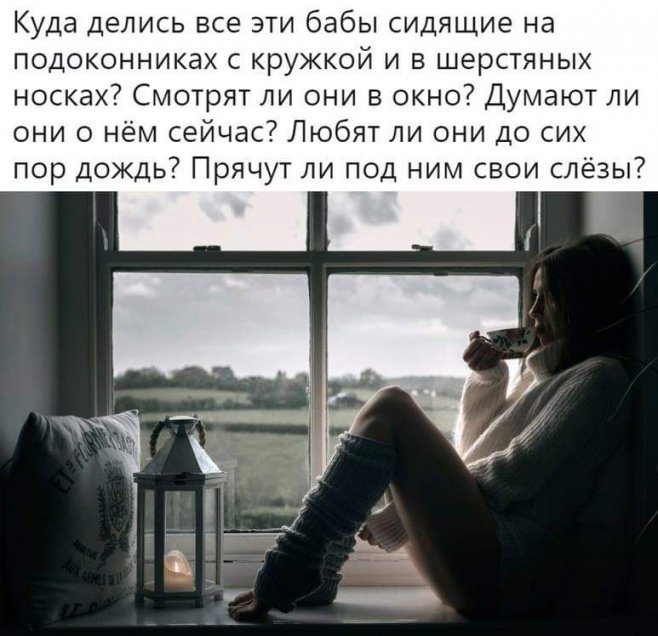 А я люблю на подоконнике сидеть...