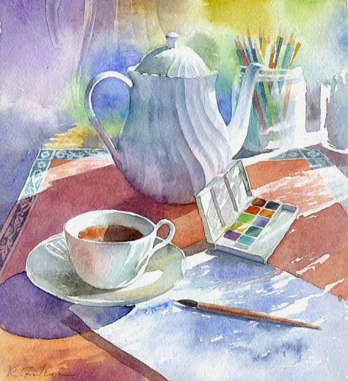 Я села рисовать...