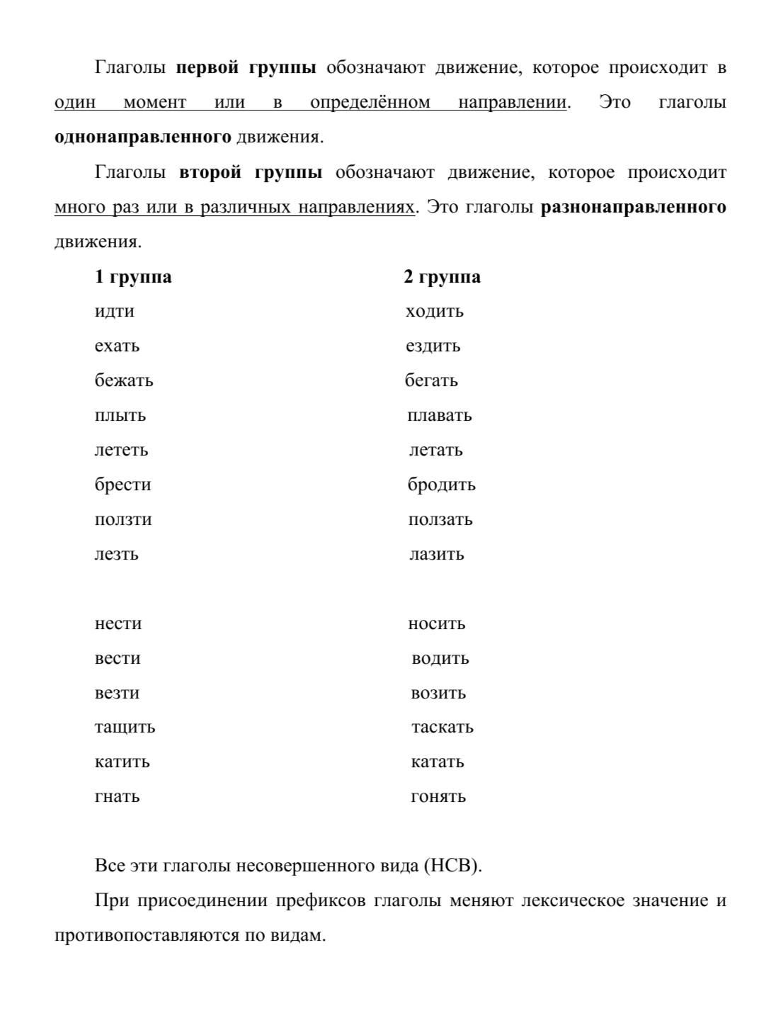 Глаголы движения (Анастасия Фокина 2) / Стихи.ру
