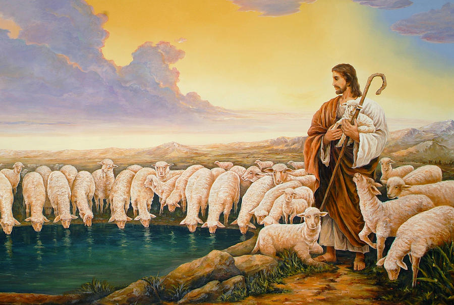 О добром пастыре. Пастух Иисус Христос Пастырь. Иисус Христос пастух овец. "Добрый Пастырь" Бейгель.