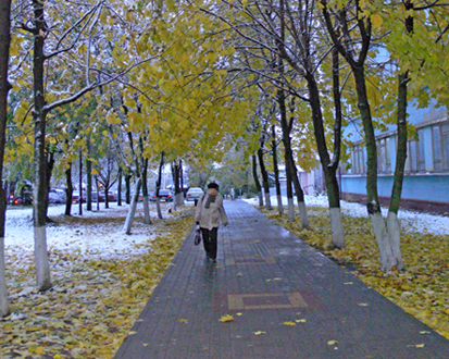 Октябрьский снег