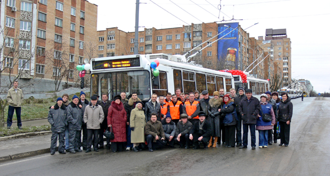 Пуск троллейбуса на Правобережье
