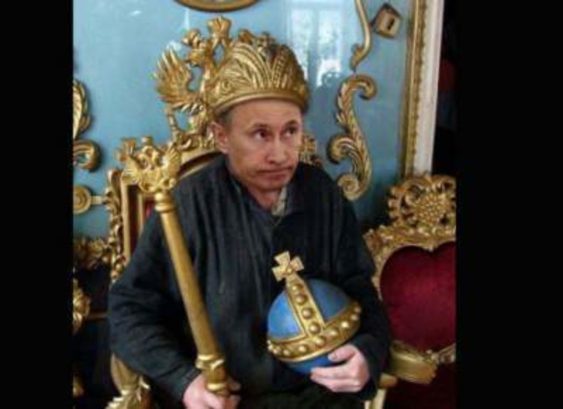 Путин на троне в чехии