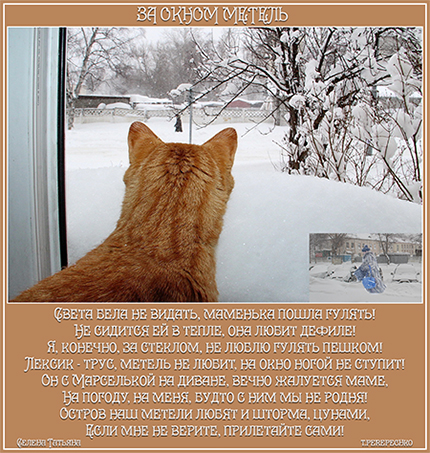 За окном метель
