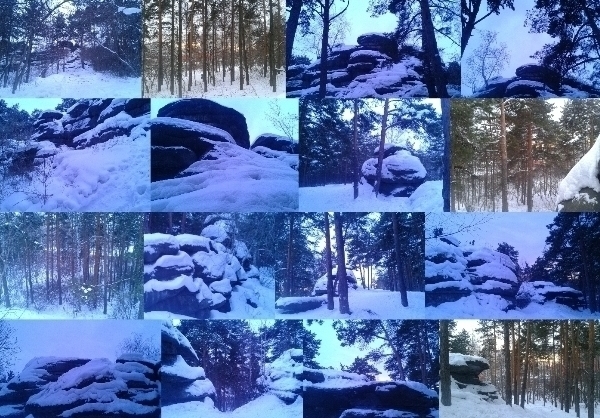 Идёт сквозь снег, гранит и хвою поток...