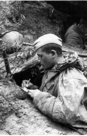 Писал ответ жене солдат...