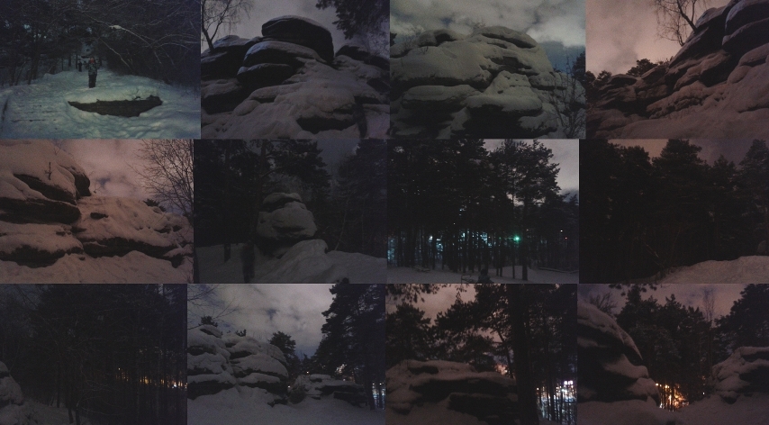 Люблю вечерние прогулки меж скал заснеженных...