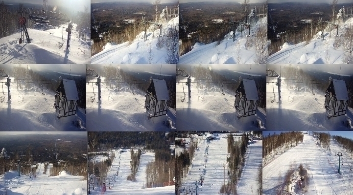 Бурлит метель опять над малахитовой тайгой...