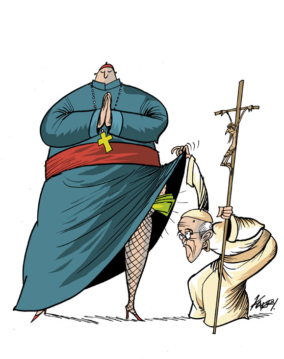 Смешной рисунок попы