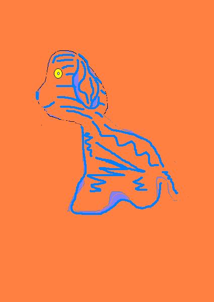 цветные собаки, деревья цветные..