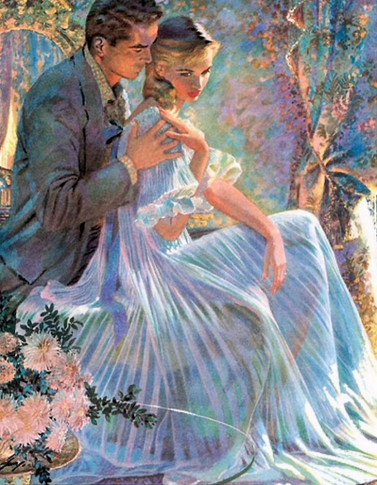 Work romances. Художник Edwin Georgi. Эдвин Джорджи художник. Edwin Georgi 1896 1964 американский художник. Художник Edwin Georgi мужчина и женщина.