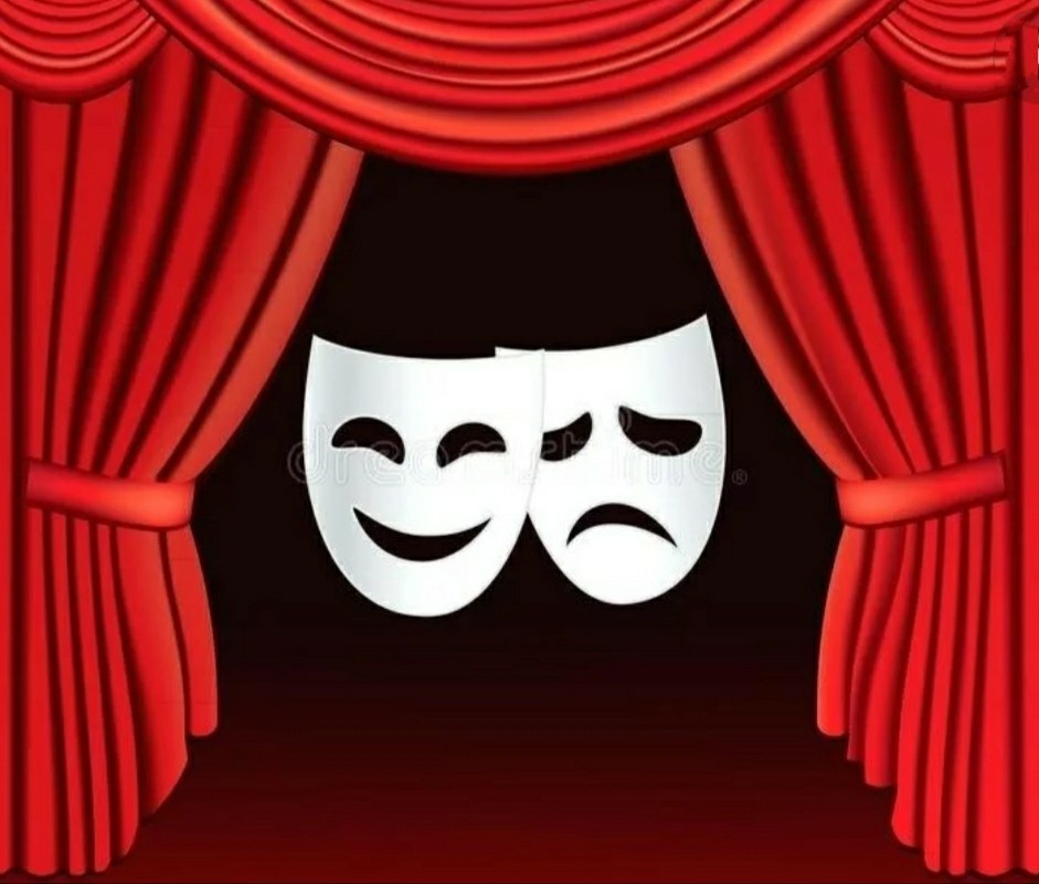 Театр вечен всегда. Театральные маски. Театральные атрибуты. Маски символ театра. Театральная маска на сцене.