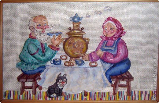 Пили чай пили дрова. Панно кумушки у самовара. Чаепитие с самоваром. Бабушки пьют чай из самовара. Бабушка с дедушкой у самовара.