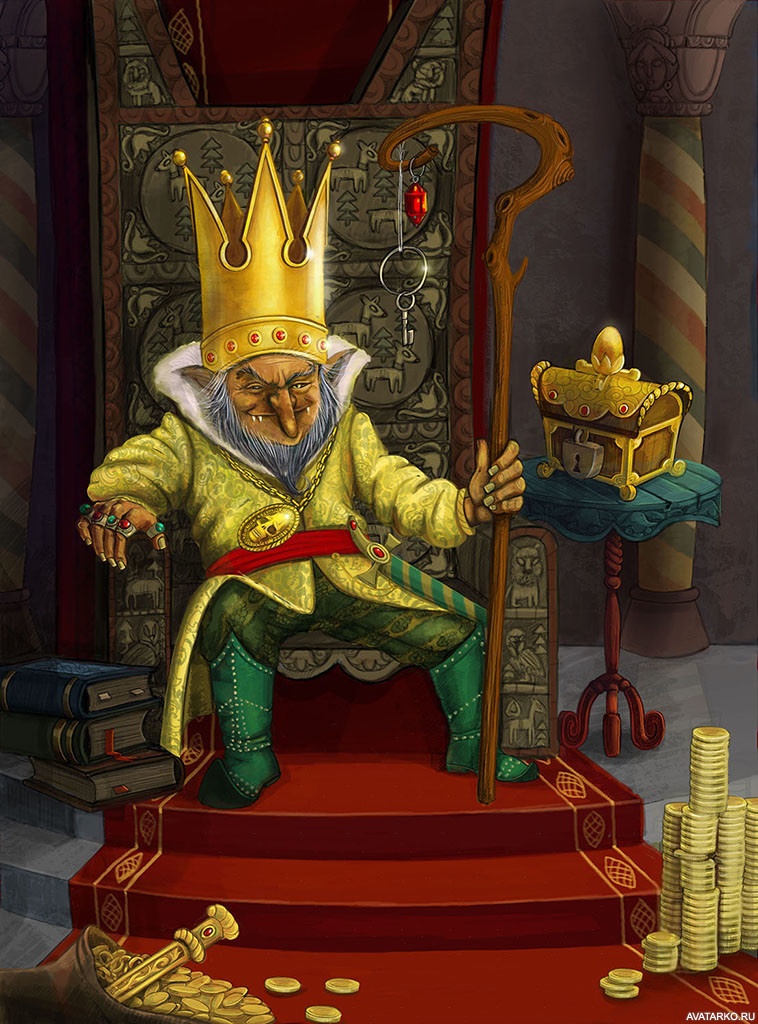 На троне