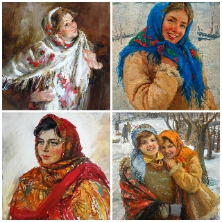 Платки Павло-Посадские...