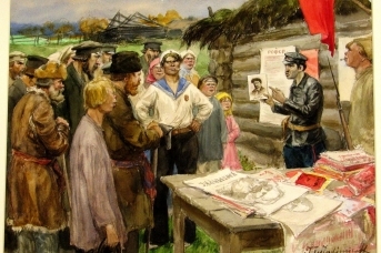 На собрание в колхозе созван был народ