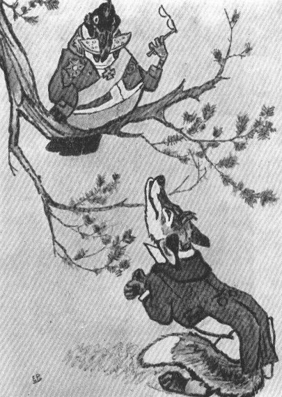 Рисунки иллюстрации к басням крылова