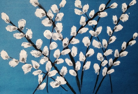 Нарисую вербу...