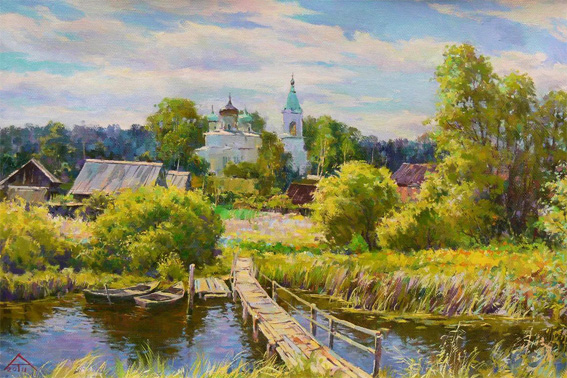 В селе тропинка тянется...