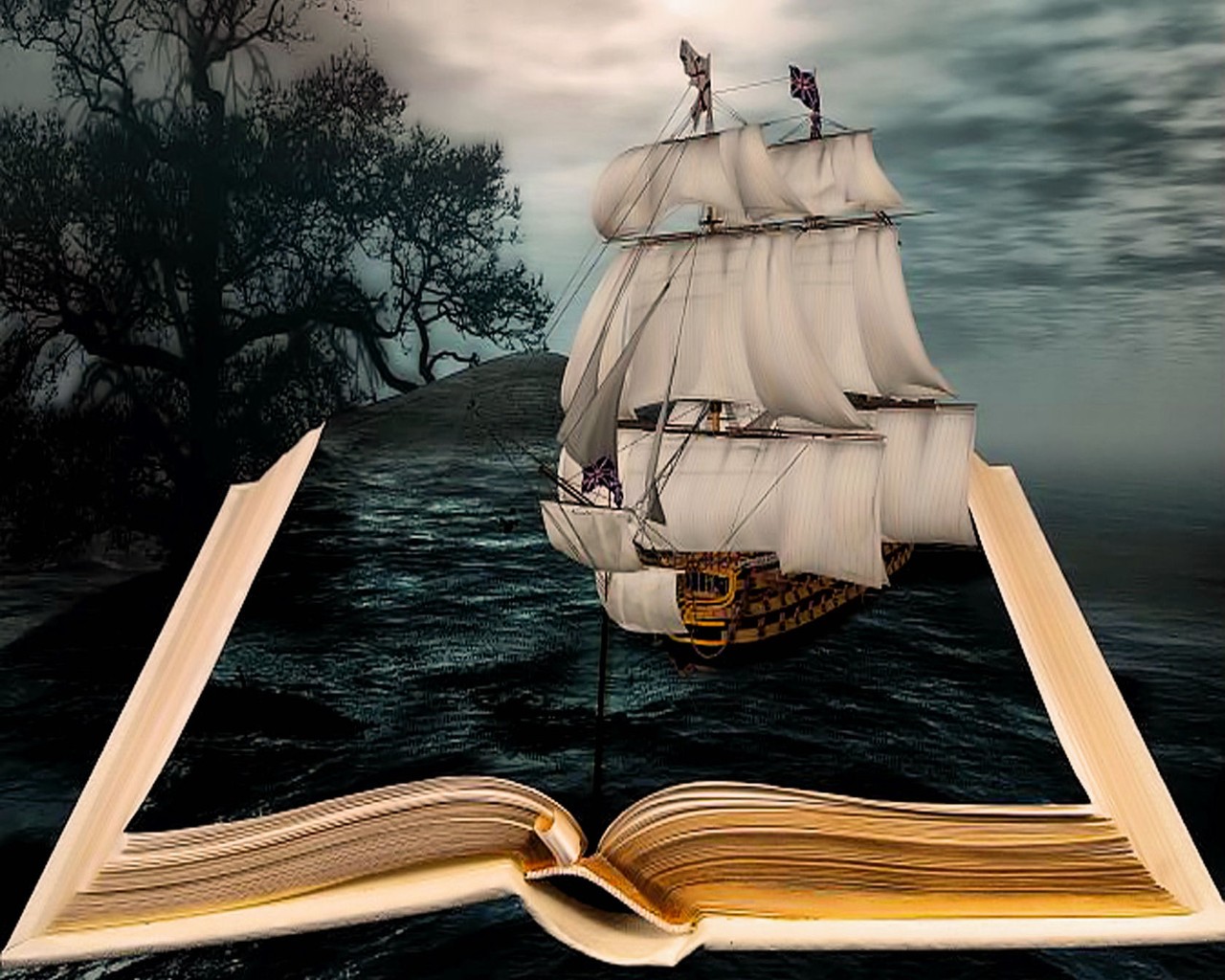 Сказочная поэзия. Книжный корабль. Книга путешествия. Путешествие по книжному морю. Книга про корабли.