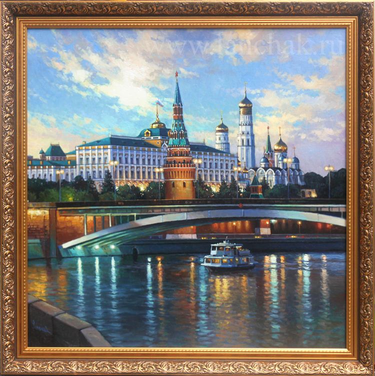Картина Маслом На Холсте Вид Кремля Купить