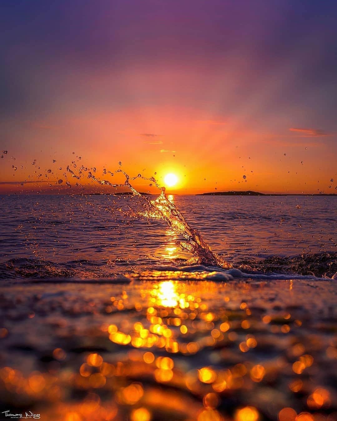 Закат на море