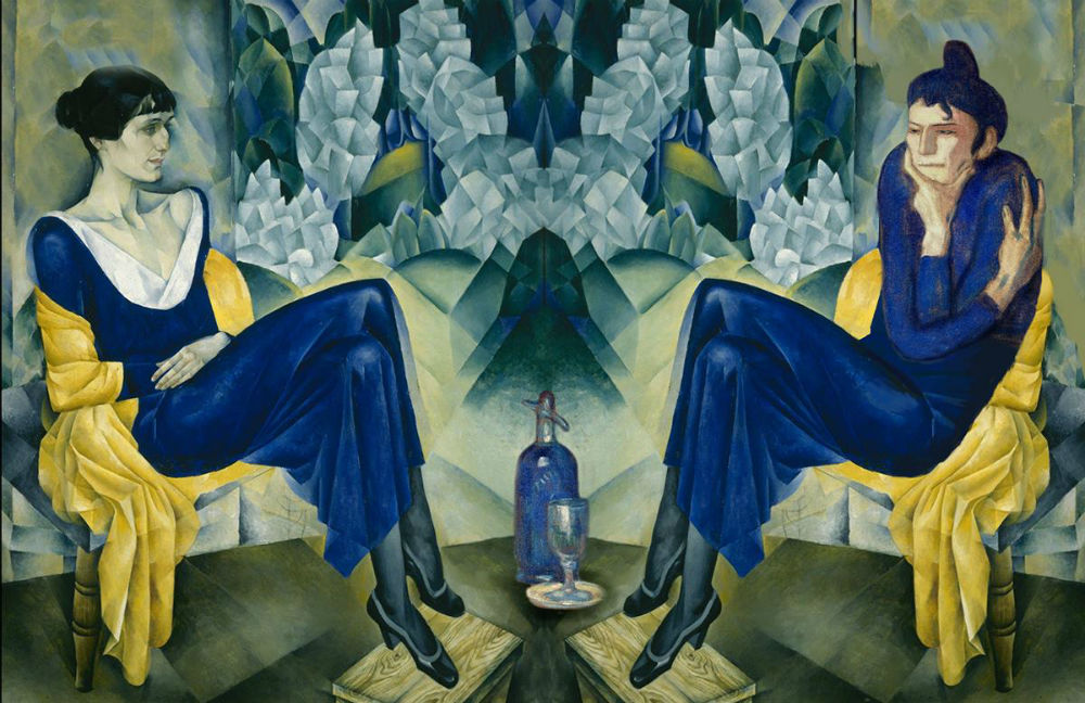 Картина анна ахматова в синем платье