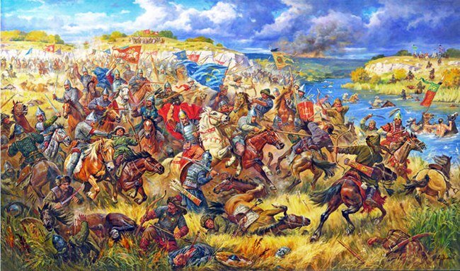 Битва у синих вод закончилась. Битва при Ворскле 1399. Битва на синих Водах 1362. Синие воды битва на реке 1362. Литовская битва.