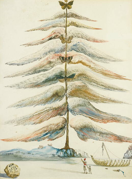 Дерево машет крыльями