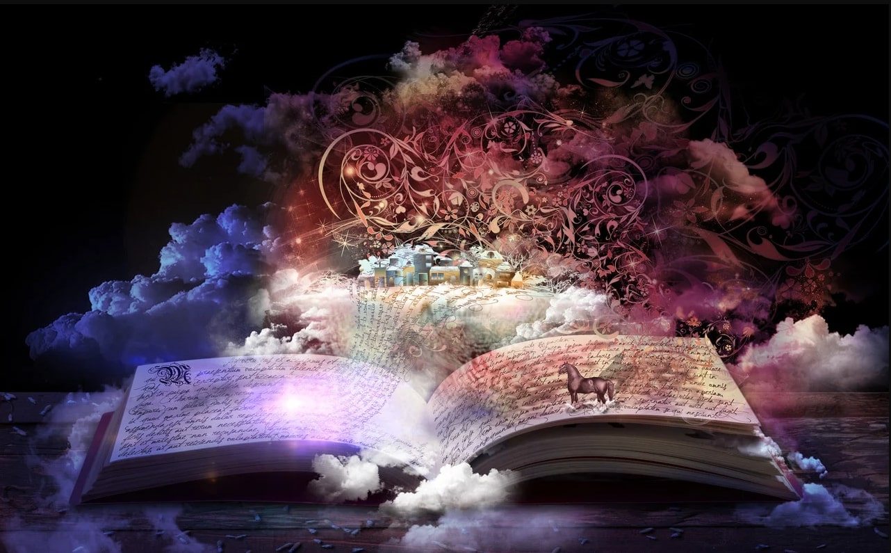 Волшебная книга фон
