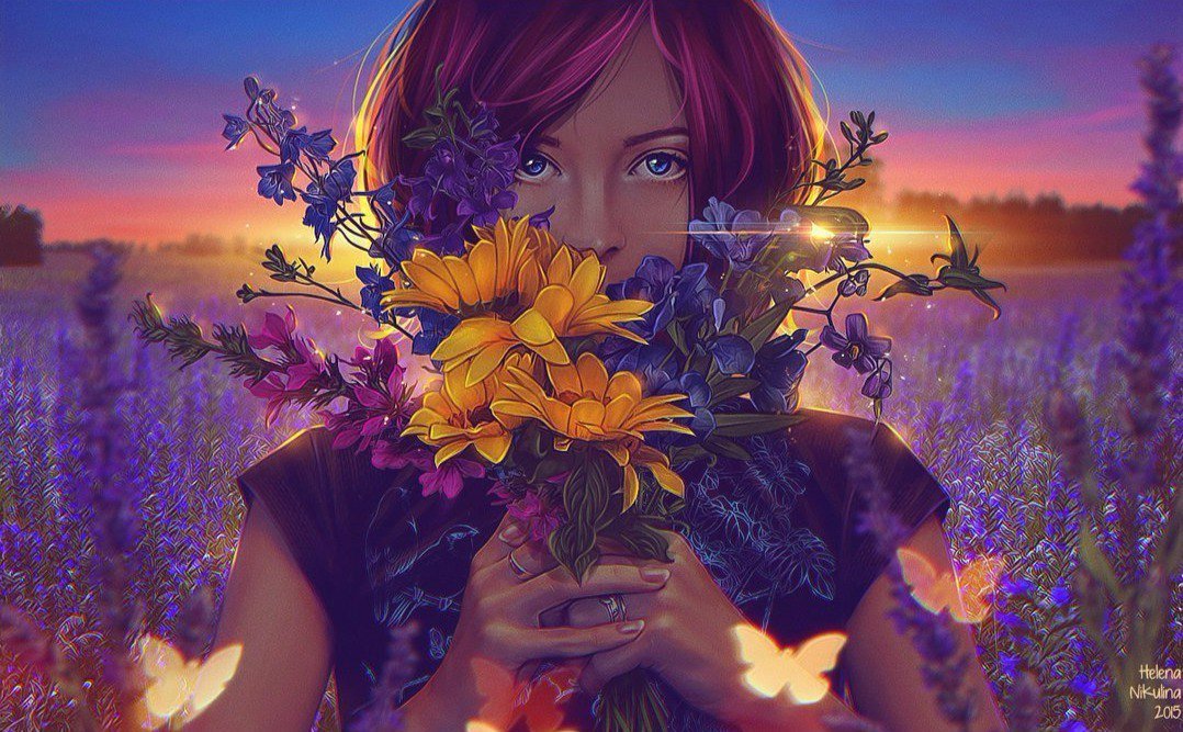 Улыбка в букете слов