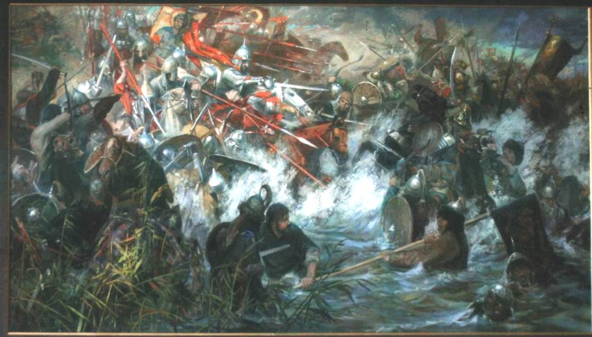 Battle river. Мурза Бегич Куликовская битва. 1378 Битва на реке Воже.