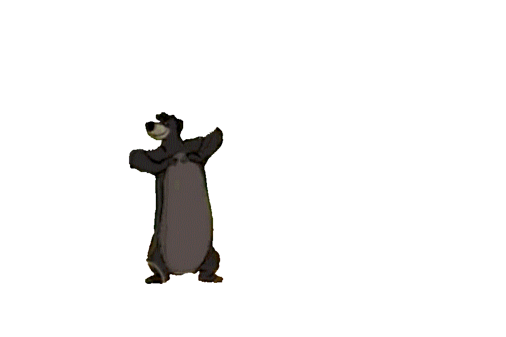 Пляшем машем. Гиф на прозрачном фоне. Медведь танцует. Медведь без фона. Мультипликация без фона.