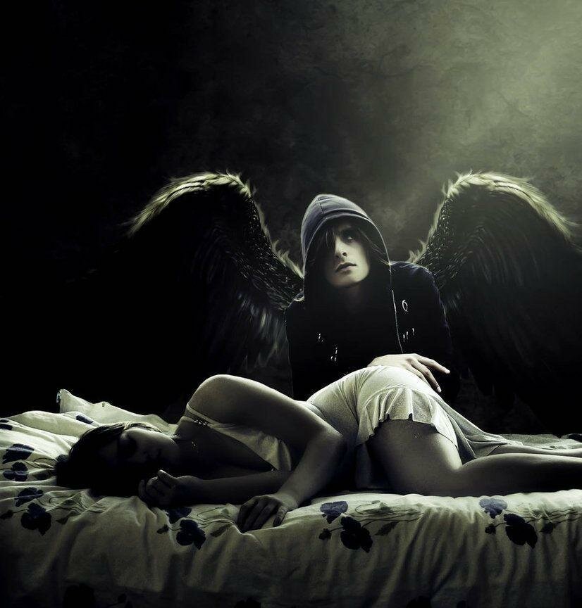 Черный и белый ангел картинки