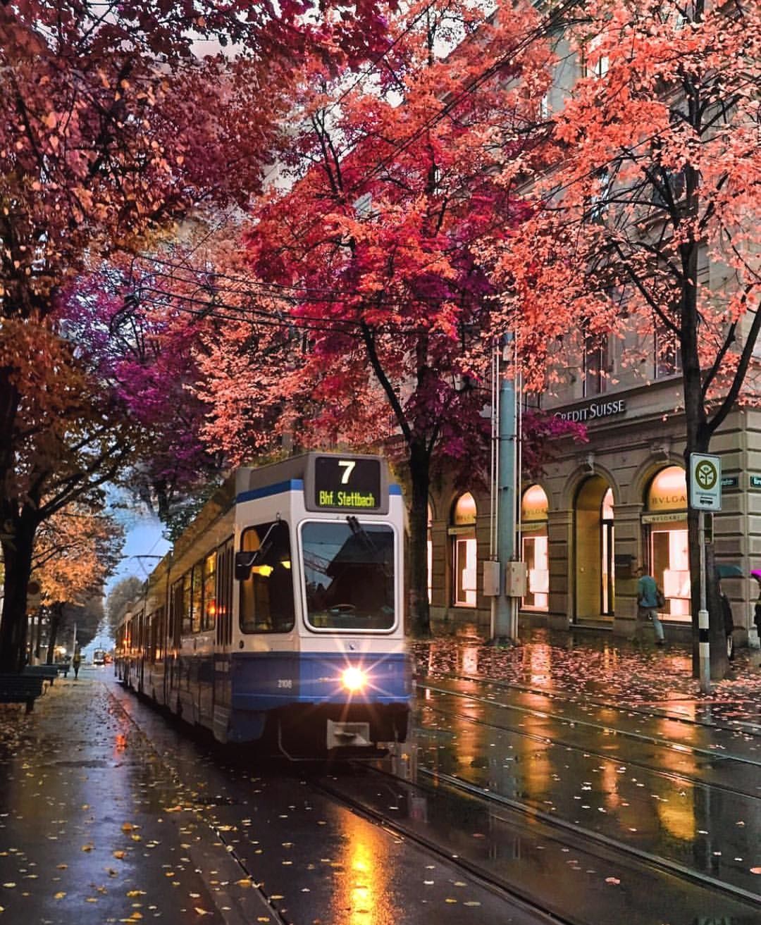 городская осень картинки
