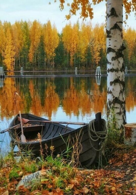 Лодки речка деревня