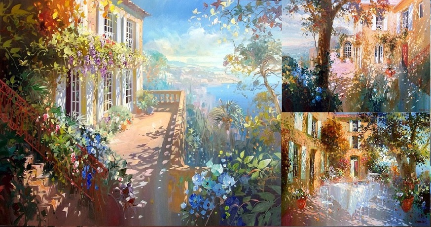 Покорённое солнце. к картинам Laurent Parcelier