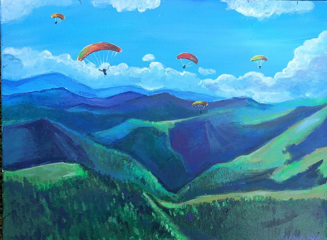 Картина параплан