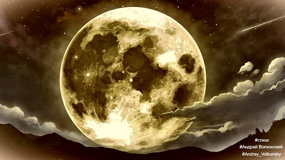 В томном небе Луна