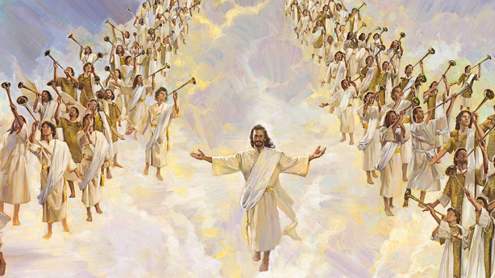 Пришествие бога. Иисус Христос царство небесное. Второе пришествие Христа в живописи. Бог спустился на землю. Пришествие Иисуса картина.