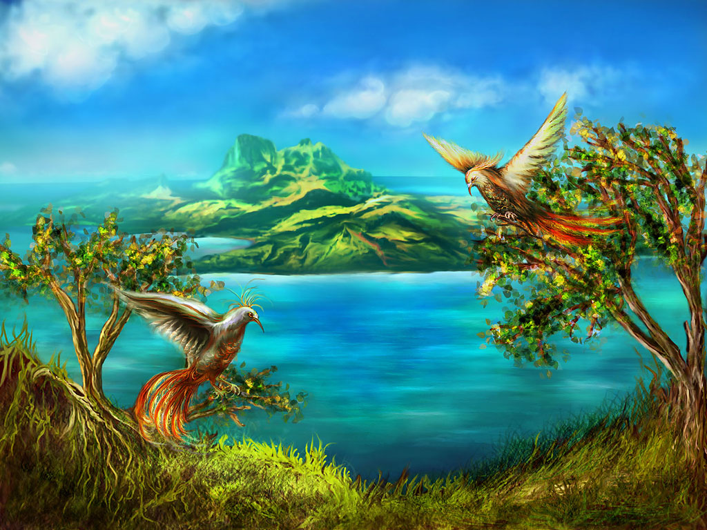 Как нарисовать рай