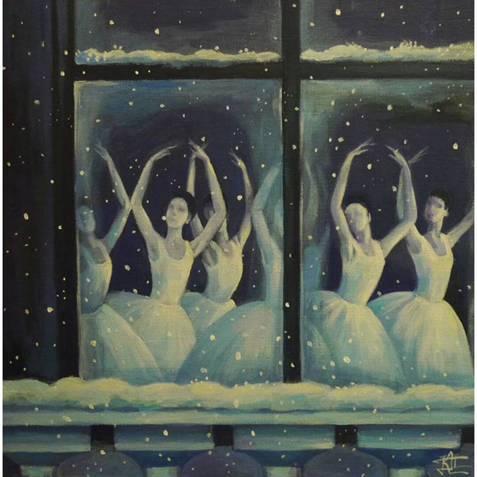 Танец снежки. Снежинки живопись. Танец снежинок. Снежинки картины художников. Снежинки танцуют.