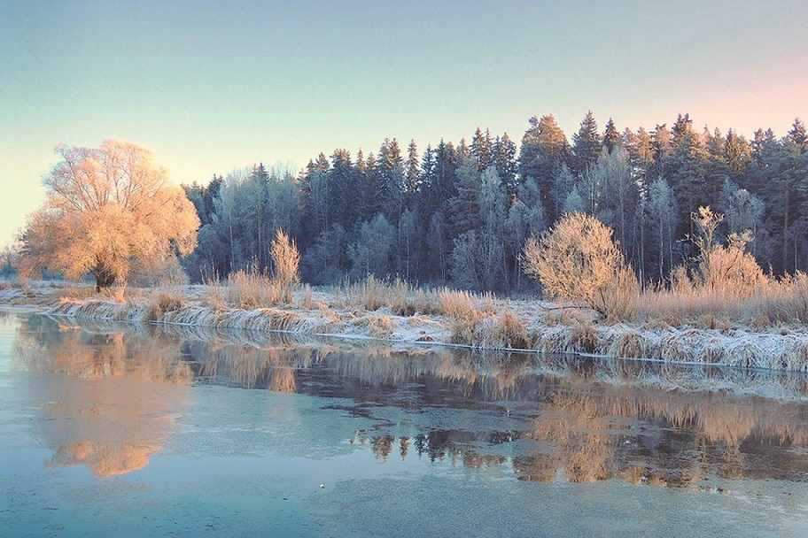 Поздняя осень горы макро